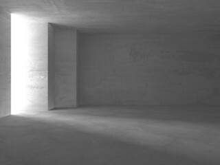 Abstract architecture interior background. Empty concrete room