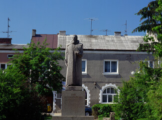 Jan Kochanowski monument, Zwolen town, Mazowieckie region - May, 2008, Poland