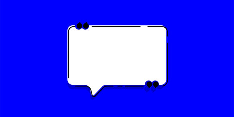 Speech bubble quote icon illustration