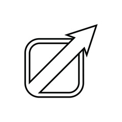 Growth Trend Chart icon vector set. Profit graph illustration sign collection. up arrow symbol or logo.