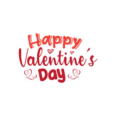 Happy valentine's day typography lettering for t shirt