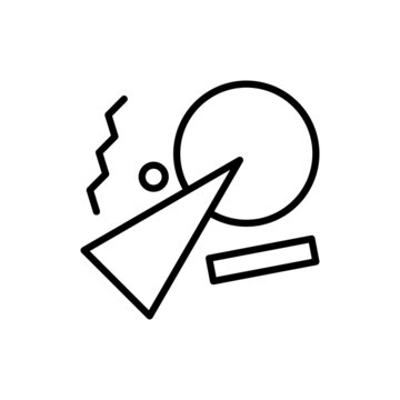 Postmodernism thin line icon. Style of art, which develops self-conscious use of things. Reusing, improvement. Vector illustration.
