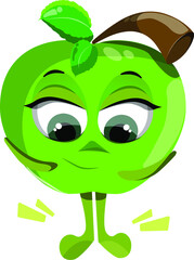 green apple cartoon