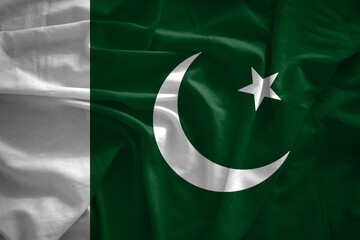 Pakistan flag with 3d effect