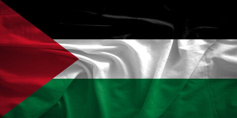 Palestine flag with 3d effect