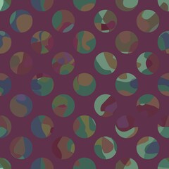 Seamless dots pattern with coloured bolls for wallpaper and fabrics and textiles and packaging and linens 