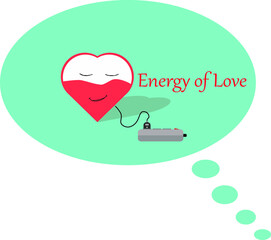 The heart is charged with the energy of love
