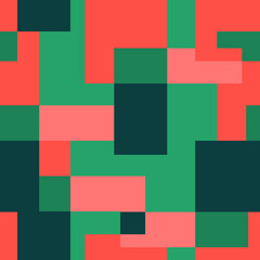 Seamless abstract pattern with geometry squares