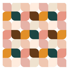 Colorful geometric seamless pattern, minimal colorful background. Vector illustration