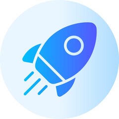 rocket gradient icon