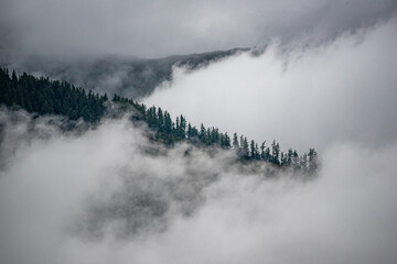 fog in the mountains, Liptov, Zapadne Tatry, Slovakia, Europe, Western Tatras 