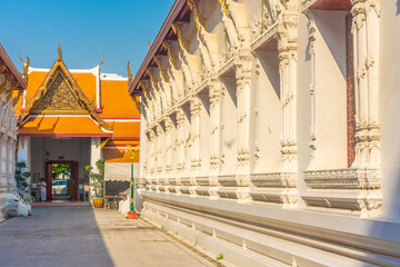 The beautiful Wat Mahathat Temple, Bangkok. Thailand