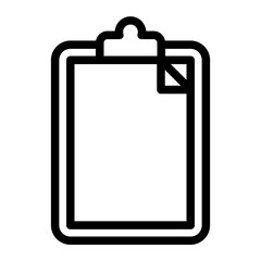 clipboard line icon