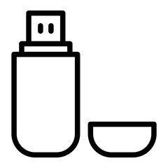 flash drive line icon