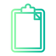 clipboard gradient icon