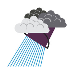 Rainfall Like From Bucket Icon