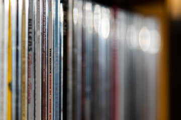 Fototapeta na wymiar CDs in CD Case 