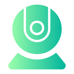 web camera gradient icon