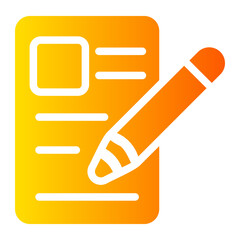 write gradient icon