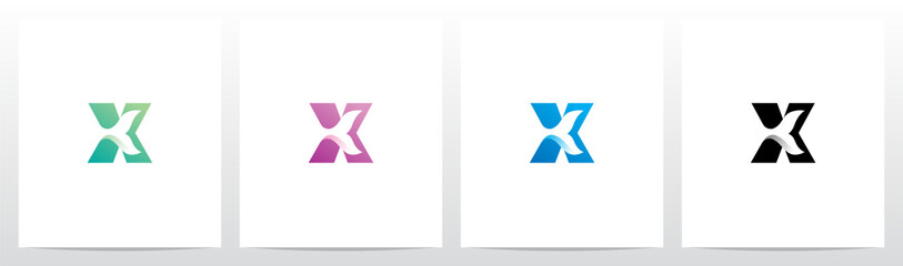 Fish Tail On Letter Logo Design X