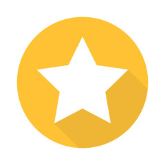 Modern round star icon. Vector.