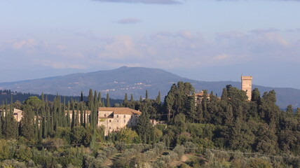 Fototapeta na wymiar Castello medievale in Toscana