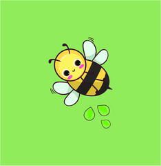 bee flower, summer cute