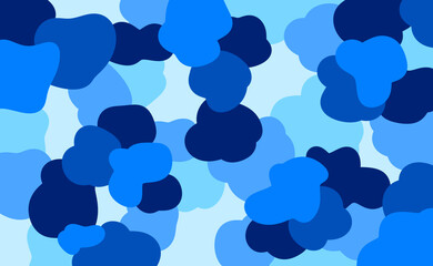 Stylized Blue Abstract Art Background