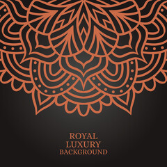 Mandala round ornament background template