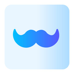 mustache gradient icon