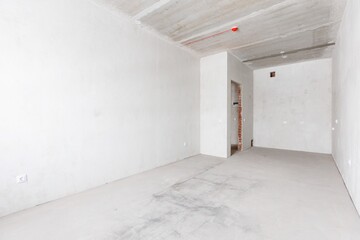Obraz premium interior of the apartment without decoration in gray colors