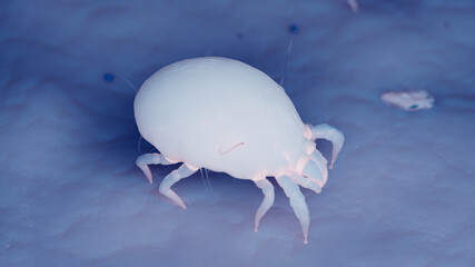 3d rendered illustration of dust mites