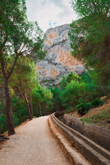 Caminito del Rey walking trail , Kings little pathway, Beautiful views of El Chorro Gorge, Ardales, Malaga, Spain.