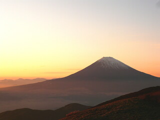 mountain at sunset