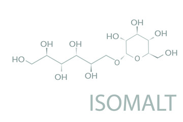 Isomalt molecular skeletal chemical formula.