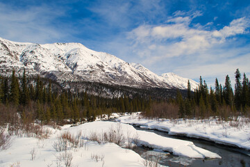 Richardson Highway, running 368 miles and connecting Valdez to Fairbanks is a very scenic route, offering magnificent views of the Chugach Mountains and Alaska Range. 