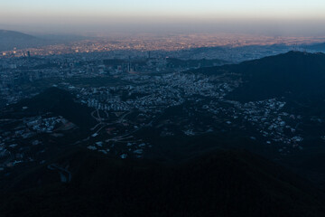 Vista aérea del Parque Bosque Del Valle, San Pedro Garza García, Nuevo León. México