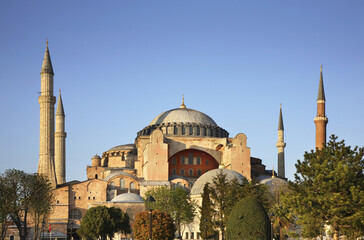 Fototapeta na wymiar Hagia Sophia in Istanbul. Turkey