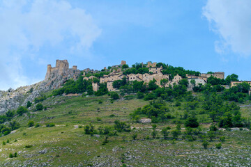 Calascio, medieval village in the Gran Sasso Natural Park, Abruzzi