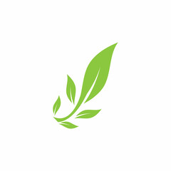 Leaf icon Vector Illustration design Logo template
