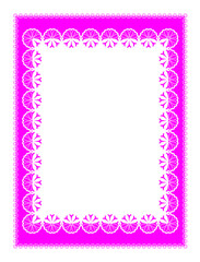 Ornamental frame. Design for page decoration, greeting cards and more. Vector frame with floral border.