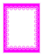 Ornamental frame. Design for page decoration, greeting cards and more. Vector frame with floral border.