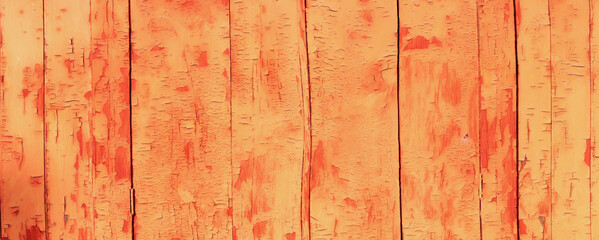 Fototapeta Naturalne Tło starych obdartych z farby drzwi z drewnianych desek. Brązowo rude tło.	 obraz