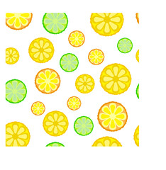 Lemon seamless pattern, citrus background
