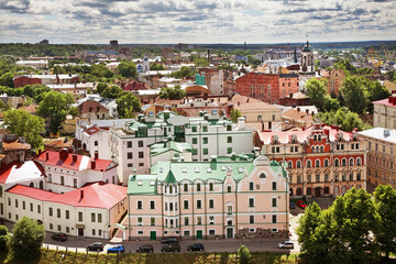 Fototapeta na wymiar Panoramic view of Vyborg. Russia