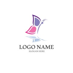 Butterfly logo icon vector design