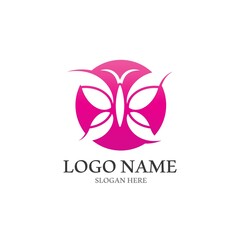 Butterfly logo icon vector design