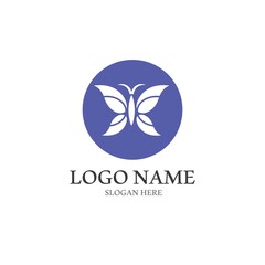 Butterfly logo icon vector design