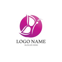 Butterfly logo icon vector design