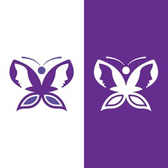 Fototapeta premium Butterfly logo icon vector design